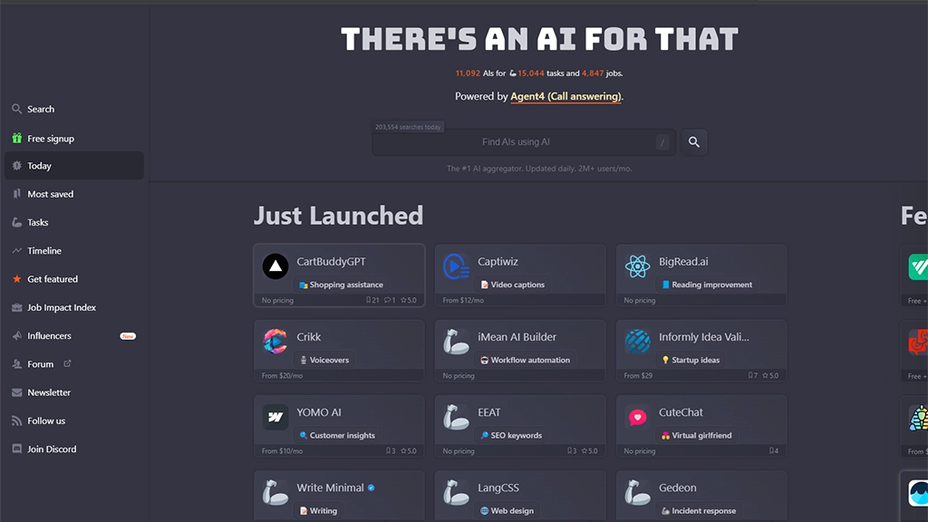 all ai tools in one website